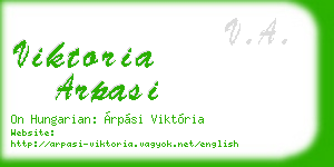 viktoria arpasi business card